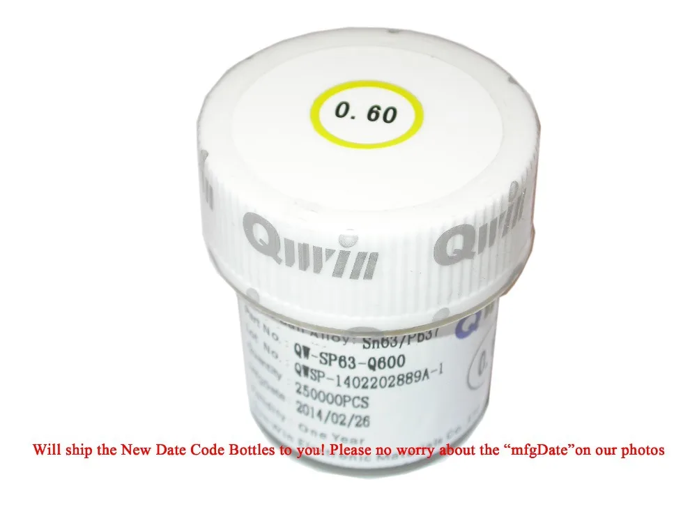 1 шт./лот Бесплатная доставка Новинка QWIN 250K 0 6 мм 60 BGA Паяльные шарики Pb Leaded Sn63Pb37