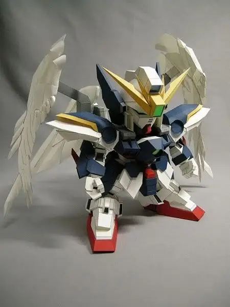 SD летающее крыло Zero Gundam 3D бумажная модель Сделай Сам игрушка ручной работы |