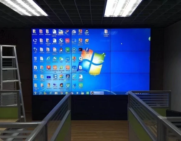 3.5mm Bezel Mosaic  lcd wall display led video advertising display wall