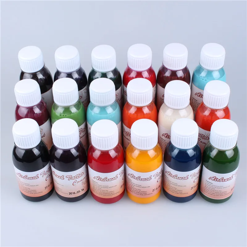 5 шт красочные Аэрограф татуировки чернила для тела краски искусства