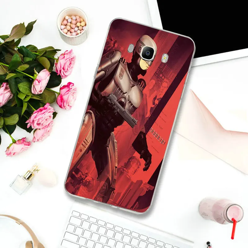 Чехлы для телефонов из тонкого ТПУ Samsung S2 S3 S4 S5 Mini S6 S7 Edge S8 S9 S10 Plus Lite Note 5 8 9 Fundas Robocop