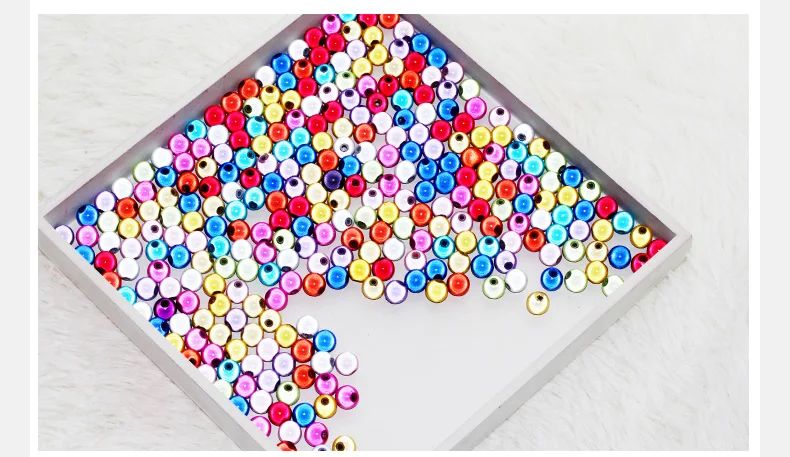 Цветные 3D иллюзионные чудесные акриловые качественные разделительные бусины 4-12