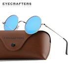 Солнцезащитные очки Мужские, женские, круглые, поляризационные, в стиле ретро