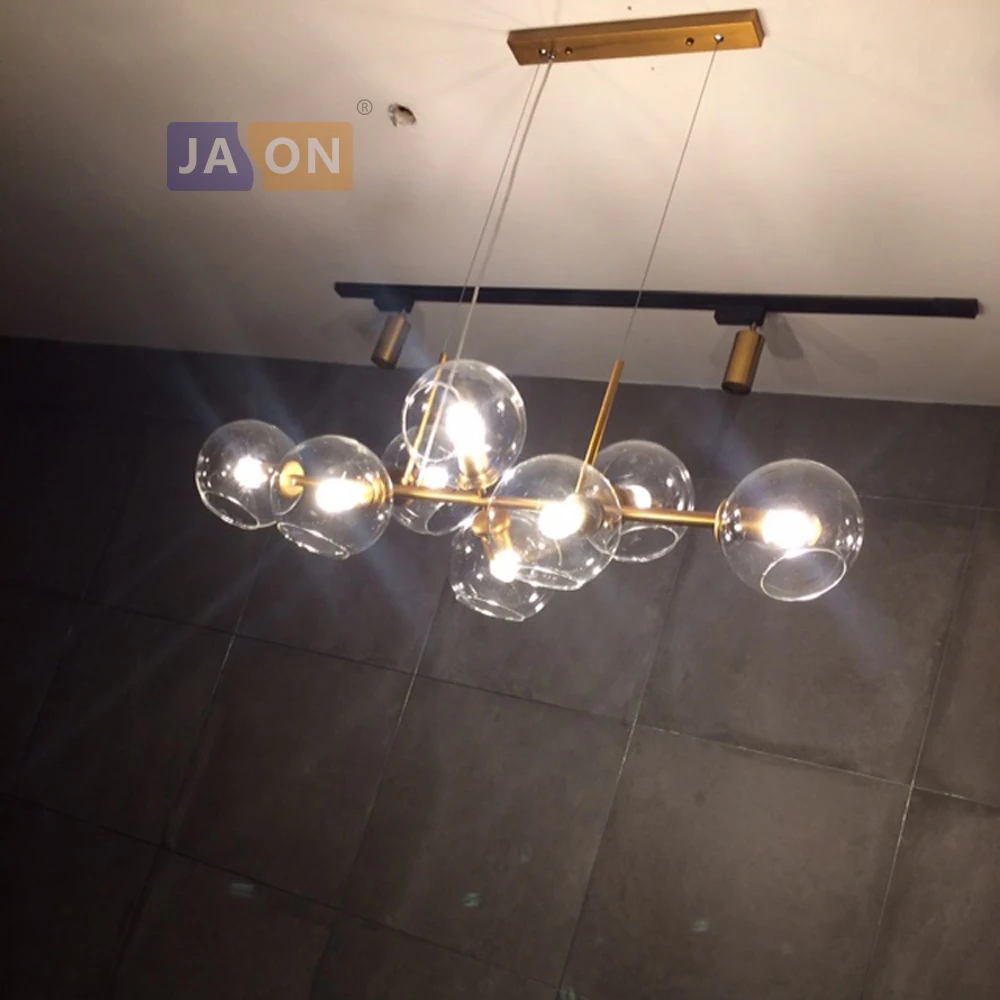 

LED E27 Postmodern Iron Glass Golden Black LED Lamp LED Light.Pendant Lights.Pendant Lamp.Pendant light For Dinning Room