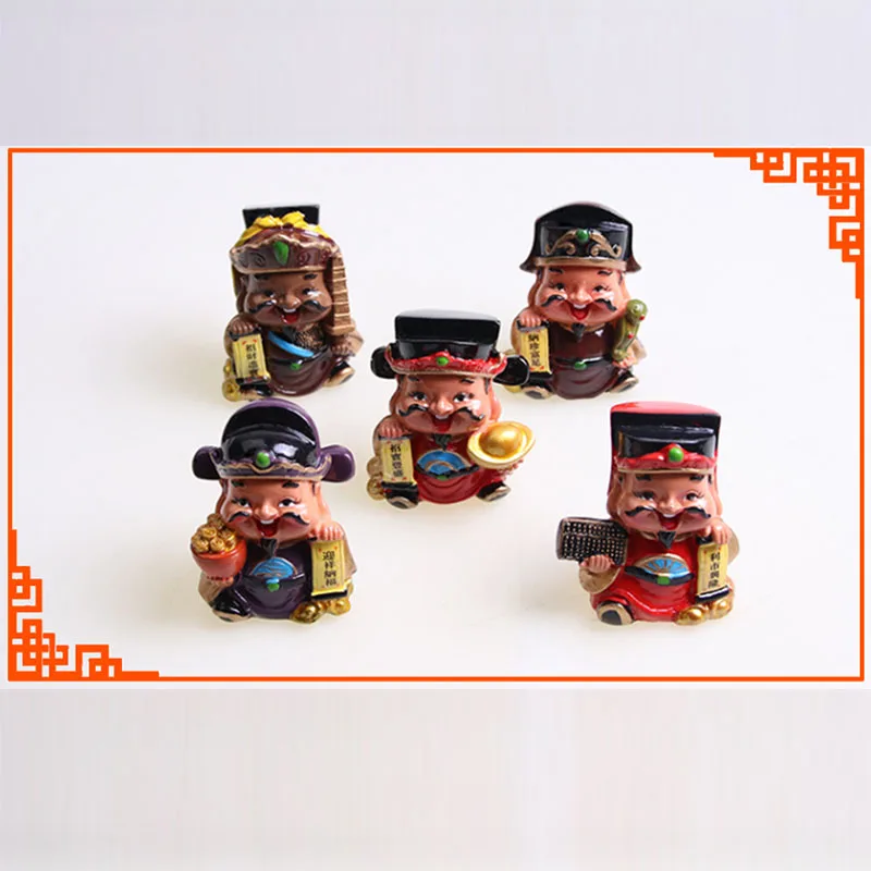 Wufu five road God of Wealth украшение автомобиля на удачу милый мультфильм кукла предметы