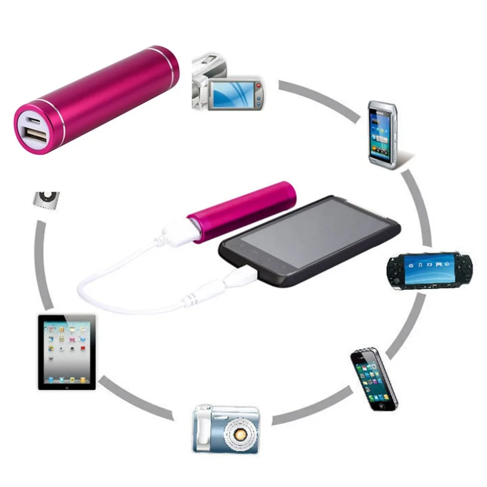 Мини USB DC 5 V вход мобильный Банк питания зарядное устройство Подарочная коробка батарея чехол для 1x18650 батареи сотовых телефонов Банк питания чехол