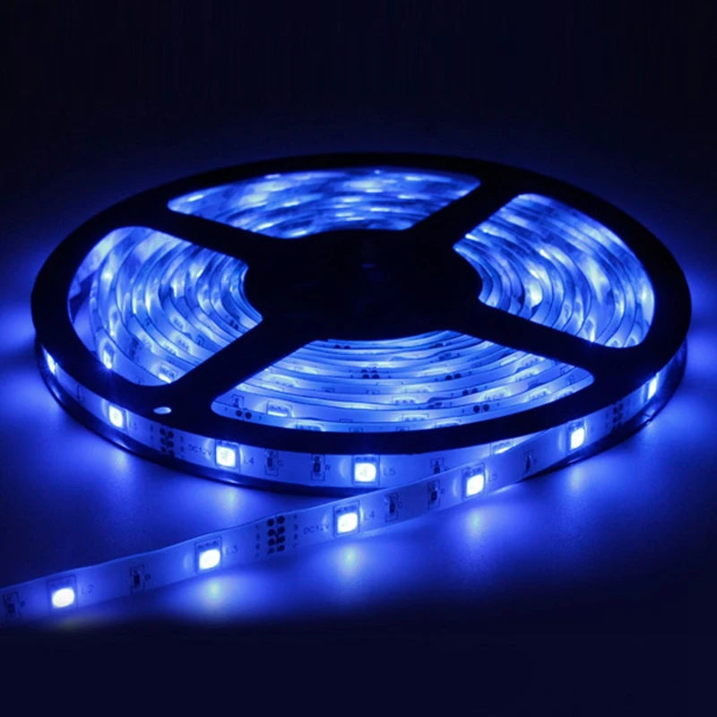 Водонепроницаемая светодиодная лента 5050 DC12V 60 светодиодный s/m гибкий свет RGB