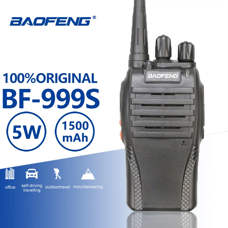 Бесплатная гарнитура 5 Вт УВЧ 400 470 МГц Частота Baofeng BF 999S рация Портативная