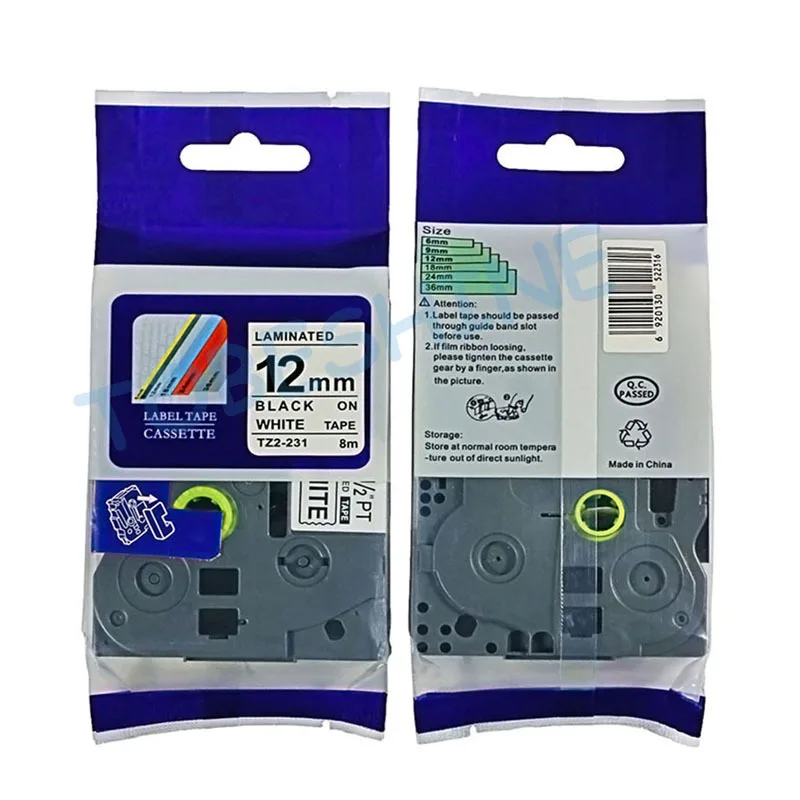 

Лента TZe совместимая с Brother P-Touch tz 12 мм * 8 м tz231 tze231