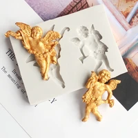 angel boy mould fondant cupcake molds silicone mold sugar candy chocolate gumpaste mould cake decorating tools f103