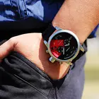 Часы наручные SINOBI Мужские с хронографом, спортивные брендовые люксовые брендовые кварцевые с резиновым ремешком для мужчин, Женева, 2017