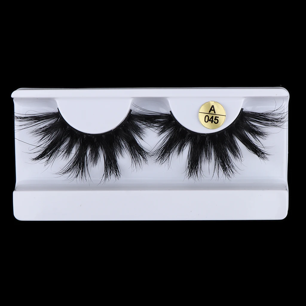 1 пара черных длинных вьющихся ресниц многоразовые натуральные нечистоплотные