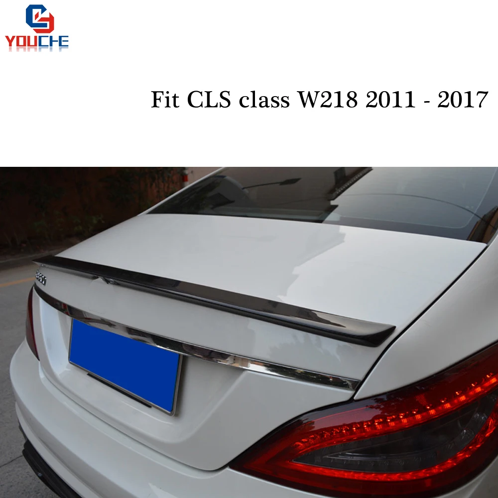 Автомобильный спойлер AMG Style из углеродного волокна задний для Mercedes W218 CLS Class 2011 2017