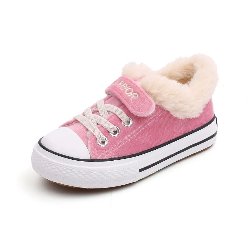 Детская обувь 2018 зимняя детская хлопковая плюс бархатная спортивная для