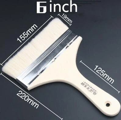 6 inch 1/2/3/4/5/6/8 дюймов для барбекю с деревянной ручкой наметка масляная кисточка для барбекю Пособия по кулинарии аксессуары щетины щетки Кухня гаджеты Инструменты на открытом воздухе - Цвет: 6 inch