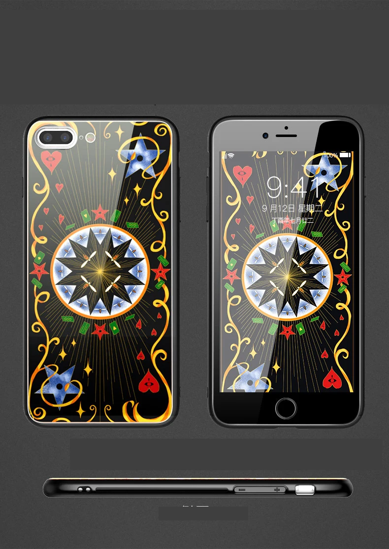 Закаленное стекло ремешок на запястье кольцо палец задняя крышка для iPhone X 8 7 6 6S