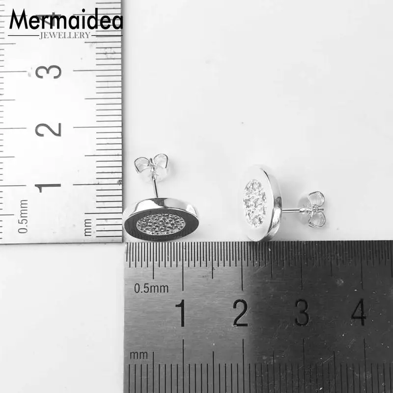 Серьги-гвоздики круглые классические модные хорошие украшения для женщин 2020