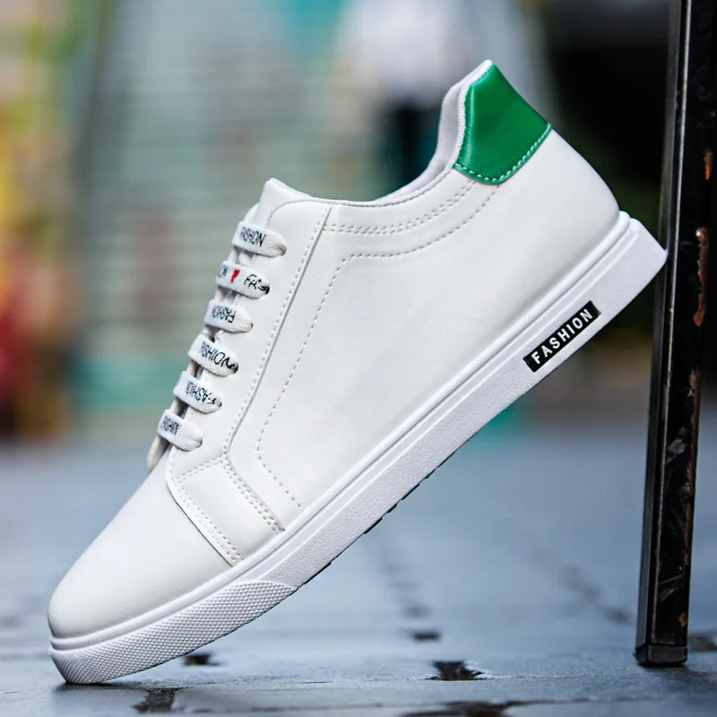 Men Casual Shoes Luxury Brand Fashion White Sneakers Leather Breathable Male Soft Walking Footwear Krasovki 2018 | Обувь