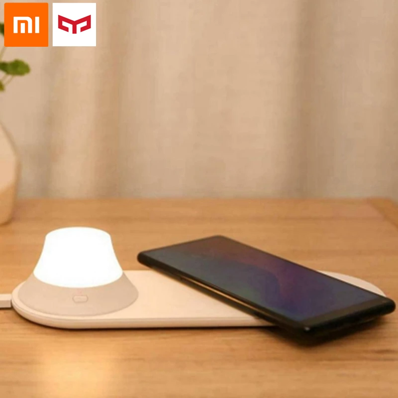 Xiaomi Yeelight Беспроводная зарядка светодиодный ночник магнитное притяжение Быстрая