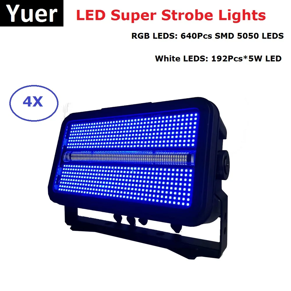 Светодиодный супер-Стробоскоп 1400 Вт RGB DMX стробоскоп светодиодный фонарики