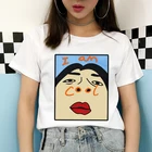 Женская футболка с надписью I am Cool, летняя креативная футболка в Корейском стиле Харадзюку, милые футболки, размера плюс