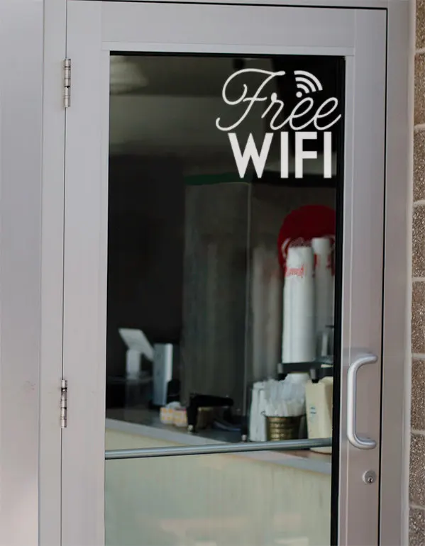 Любимые бесплатно наклейки с Wi Fi символами магазина автомобильные декоративные