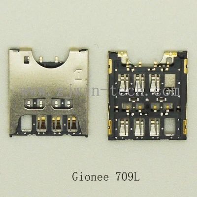 

5PCS-50PCS/PACK SIM card holder connector for phone Gionee 709L/F301