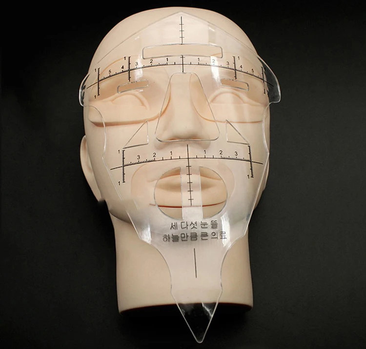 Трафарет для бровей многоразового использования макияжа измерительный шейпер