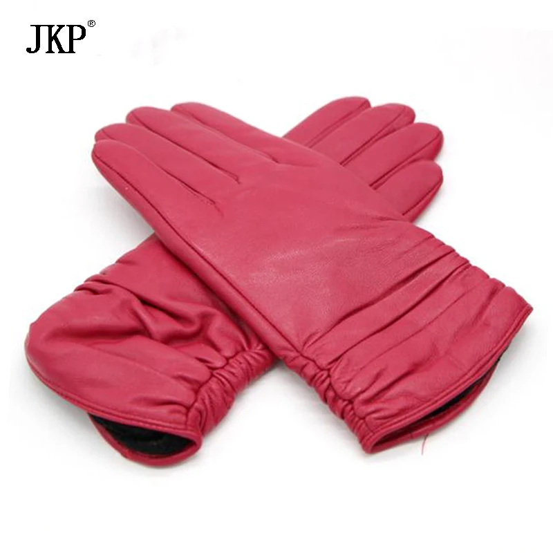 Женские перчатки из натуральной кожи высококачественные зимние овчины|leather womens