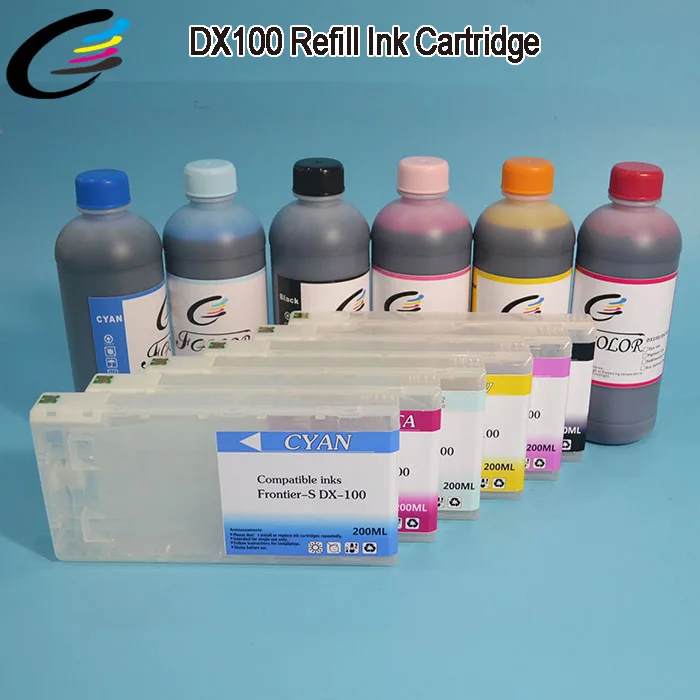 New Replacement Ink Cartridge for Fuji DX100 Refill Ink Cartridges with Chip