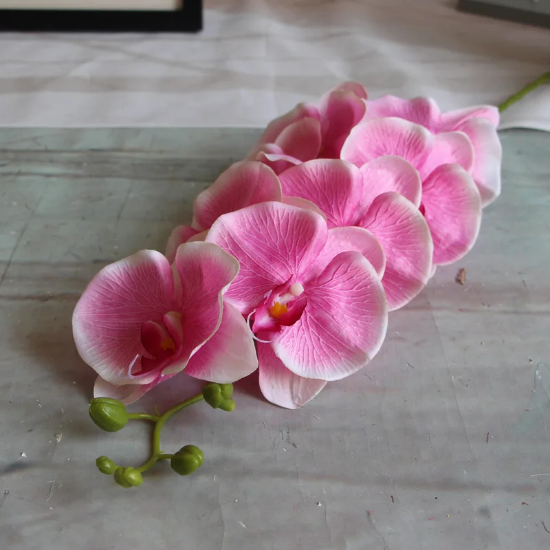 5 шт./лот искусственные орхидеи фаленопсис для свадьбы | Дом и сад