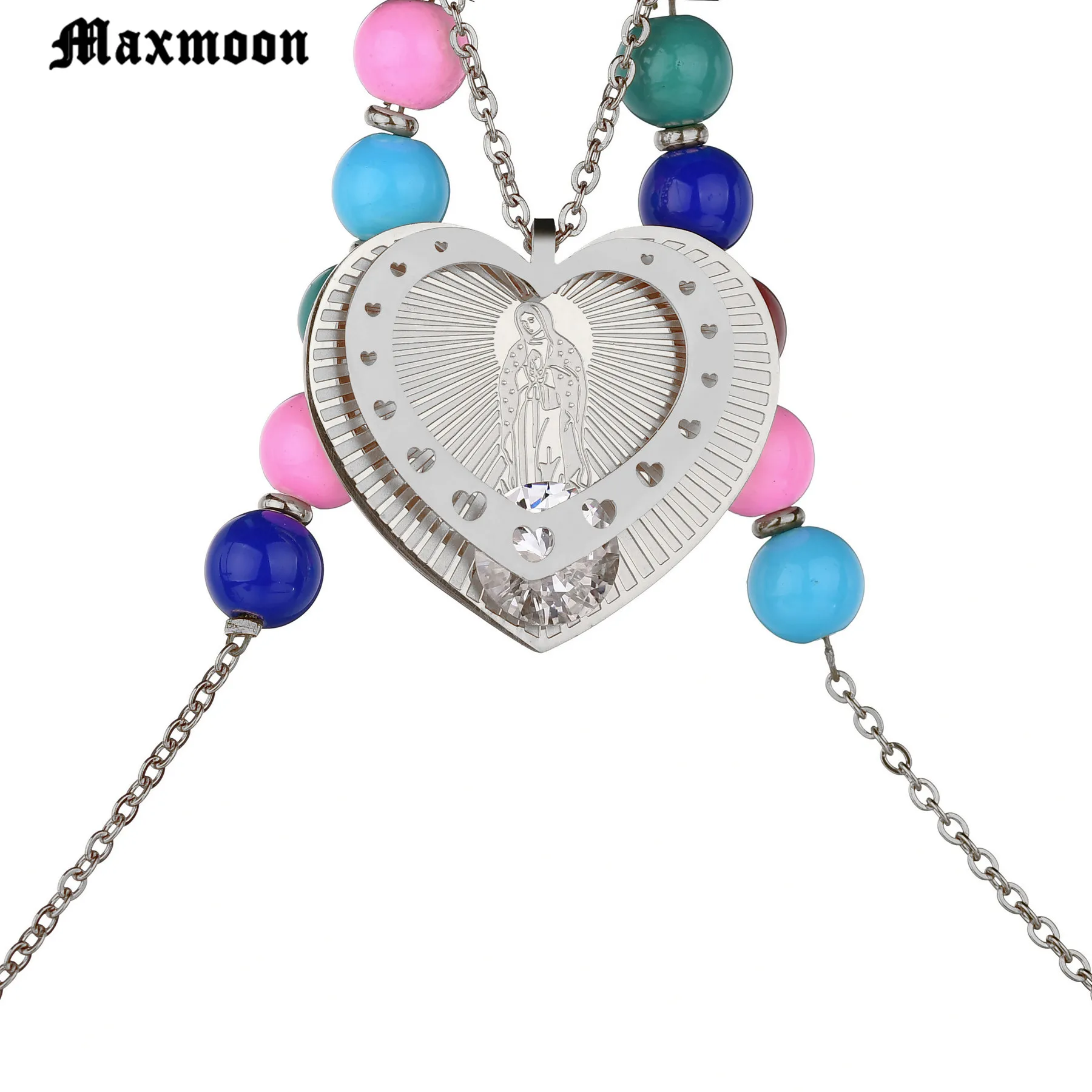 Цепочка Maxmoon с подвеской Дева Мария для женщин/девушек ювелирные изделия