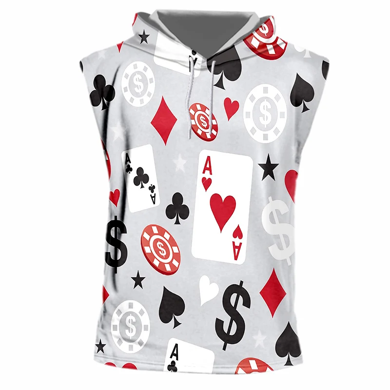 OGKB Новое поступление Женская/мужская майка с забавным принтом для покерных игр 3d