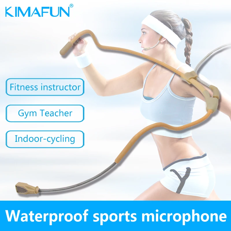 KIMAFUN KM WP81 Водонепроницаемая мини гарнитура для микрофона с защитой от