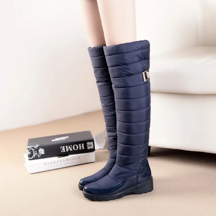 Зимние сапоги женские стильные сапоги-ботфорты botas masculina zapatos botines mujer chaussure femme обувь hx-53