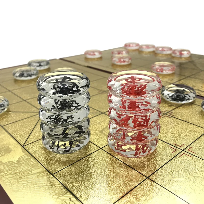 Yernea Новый Деревянный Китайский шахматный игровой набор складная шахматная доска