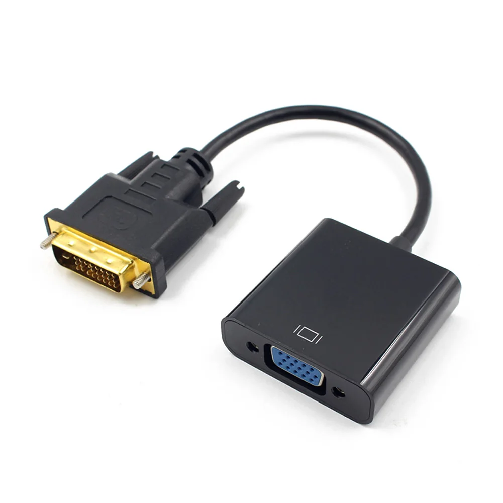 1080P DVI-D 24 + 1 штыревой разъем для VGA 15Pin женский активный кабель адаптер конвертер JR