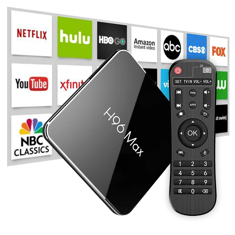 Android 9,0 9 set top tv Box Amlogic S905X2 DDR4 4G ARM 64G Встроенная память 2,4G 5G Wi-Fi Bluetooth 4,0 H96 сверхвысокой четкости 4K ultra HD для смарт-ТВ