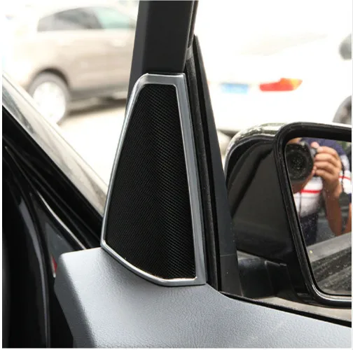 Декоративная хромированная накладка на дверь динамика наклейка для Mercedes Benz GLK X204