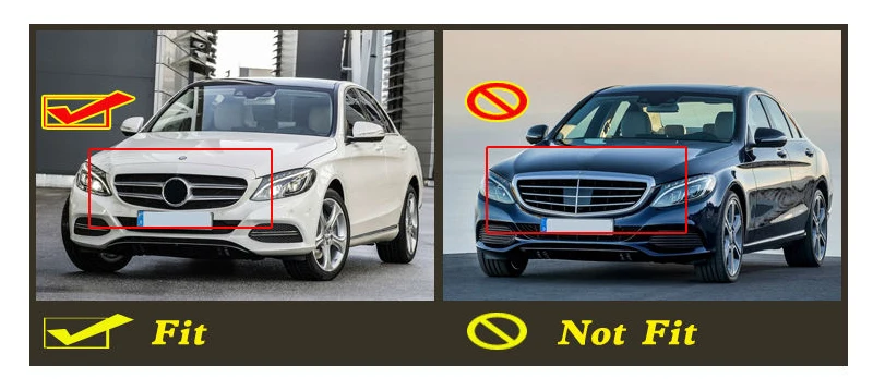 W205 Алмазная решетка без эмблемы ABS черный для C Class c180 c200 c250 c300 c350 c400 Передняя гриля
