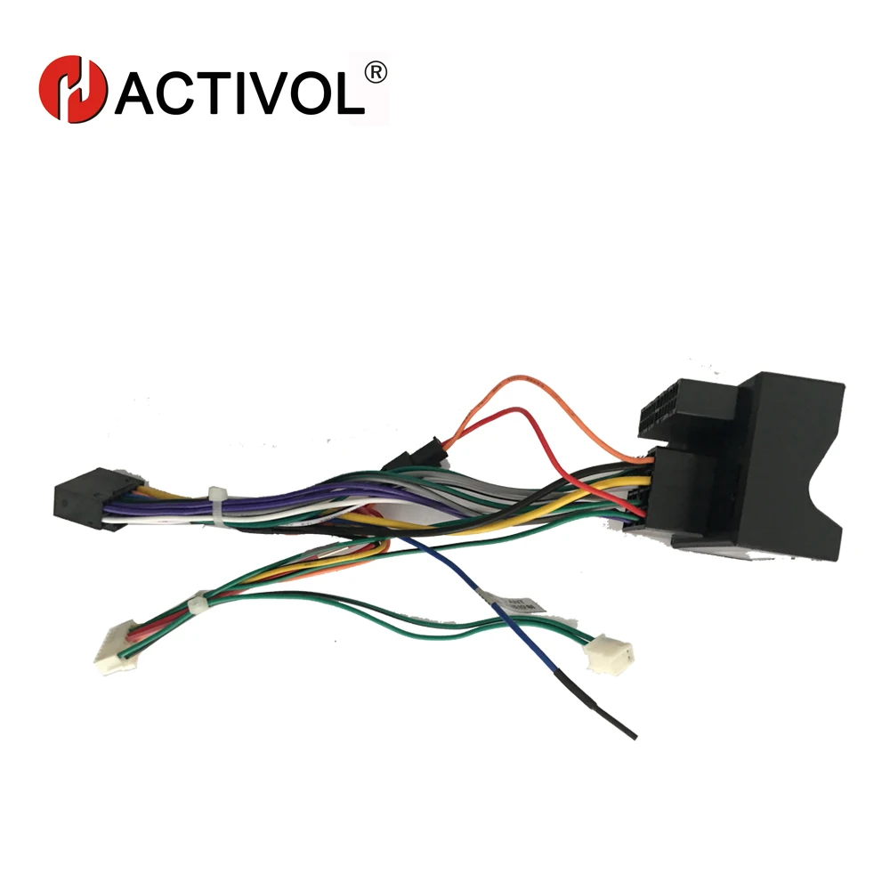 

2 din Car Radio gps navi ISO Plug Power Adapter Wiring Harness for Volkswagen high trim ISO power harness For car dvd player