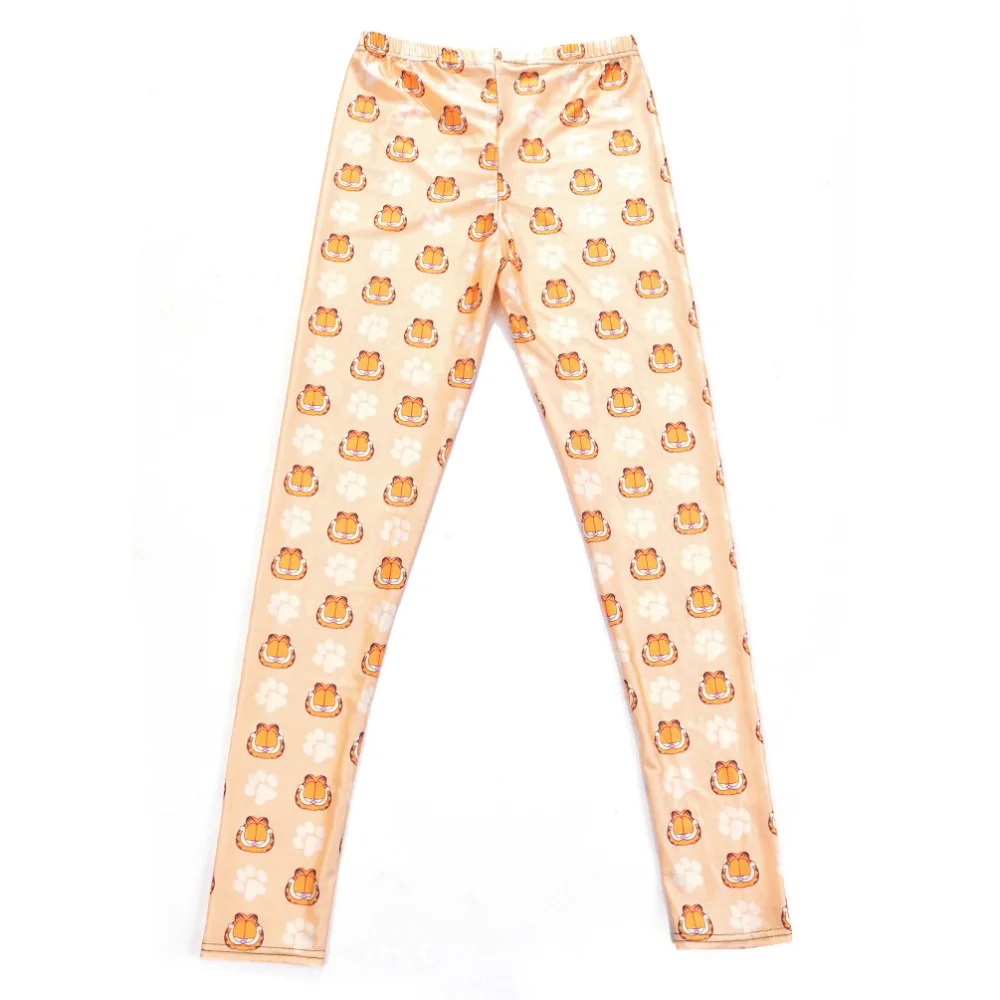 

Sexy Women Pants Digital Printing Garfield's head Pattern Women Leggings with 7 plus sizes Clothing Free Shipping Wholesale