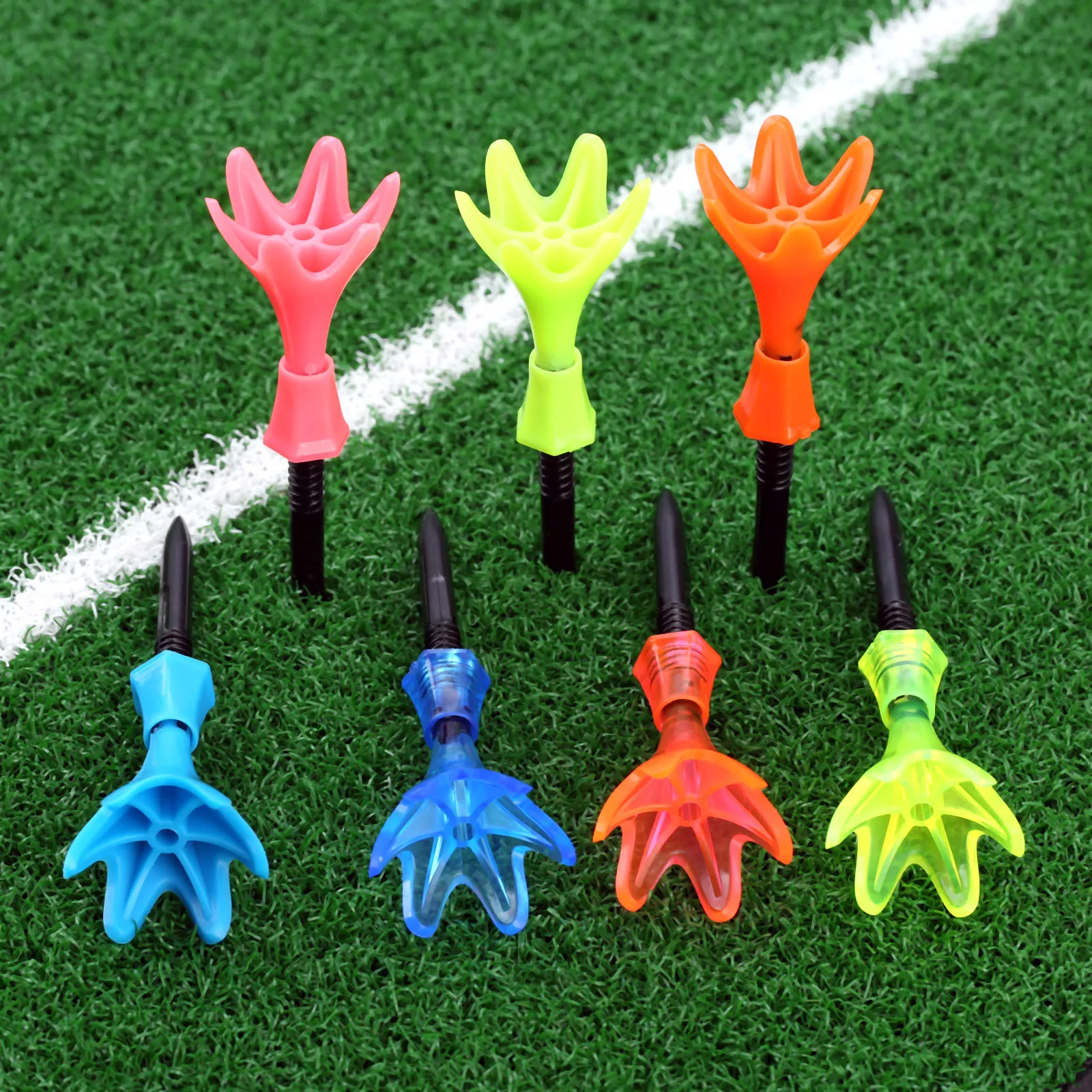 3 шт. Регулируемый Гольф Пластик футболки мяч для гольфа держатель обучение