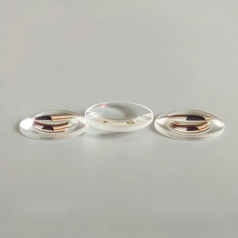 

32mm Dia Focal Length 80mm LED Plano Convex Lens K9 Optical Glass Loupe Magnifying Glass lens 2PCS
