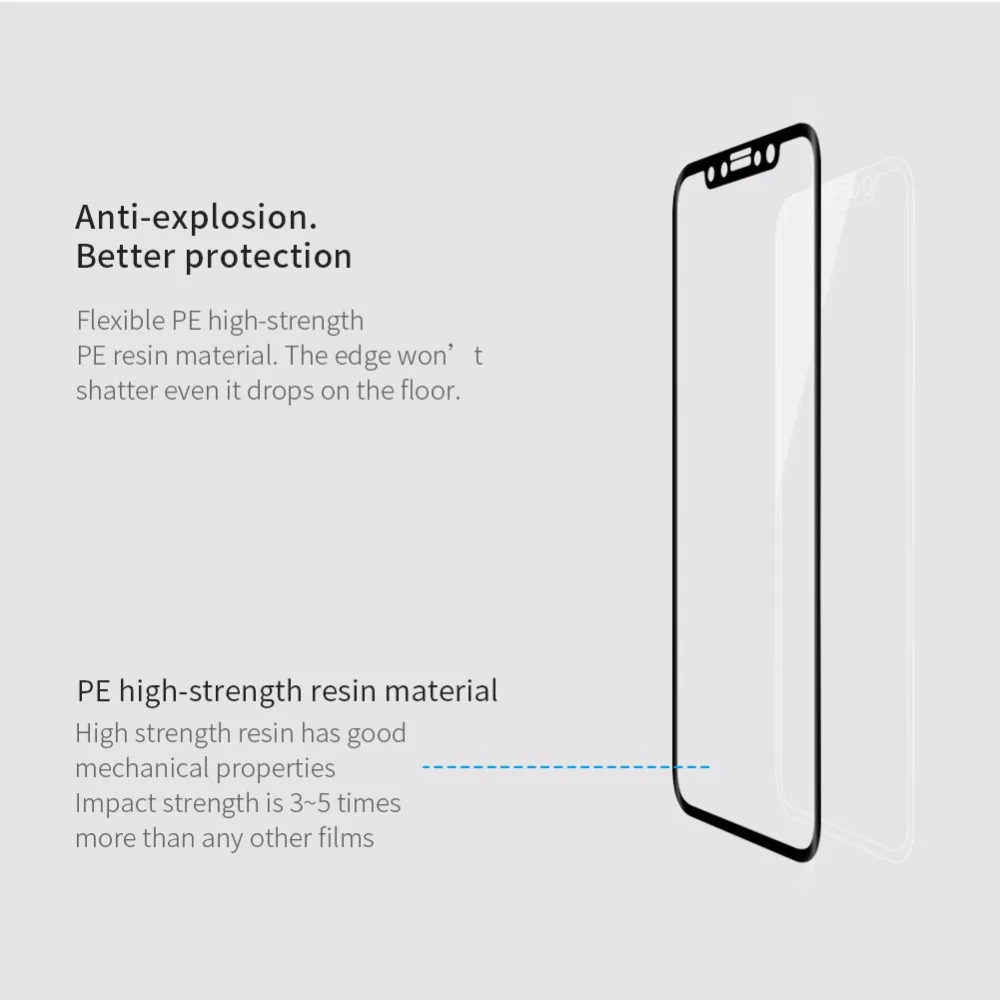 Защитное стекло Nillkin AP + Pro закаленное с полным покрытием 9 H 0 23 мм для Apple iPhone XS