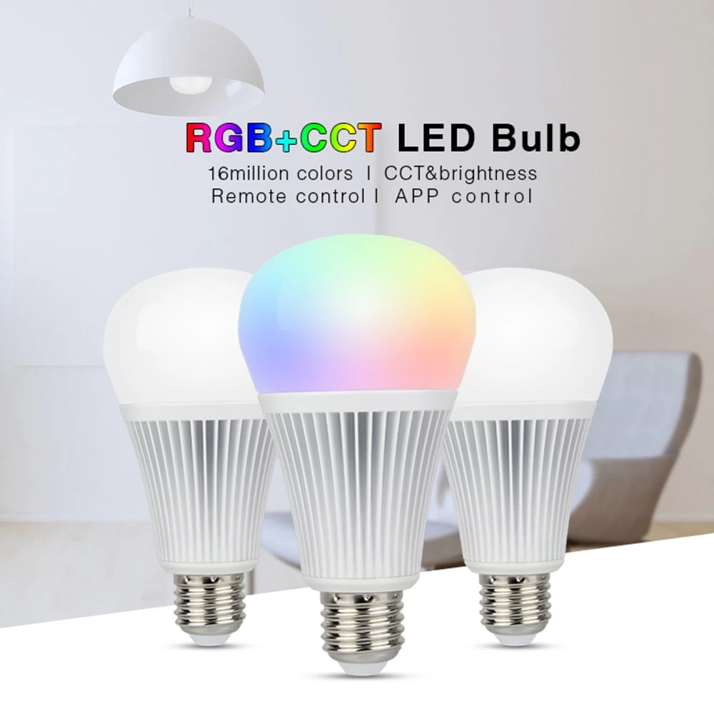 MiBoxer светодиодная грушевидная лампа с E27 9 Вт RGB + CCT 2 4 г RGBWW светодиодный контроллер