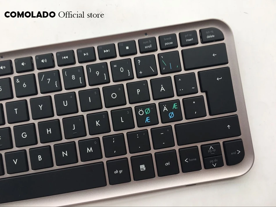 ND Скандинавская клавиатура для HP pavilion DM3 DM3-1000 dm3t-1000 черная wtih серебряная рамка