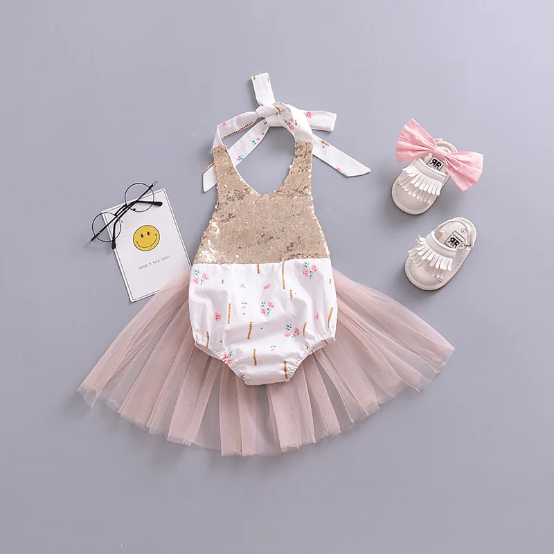 Для новорожденных боди Summer Infant хлопок без рукавов сиамские Creeper Костюмы для