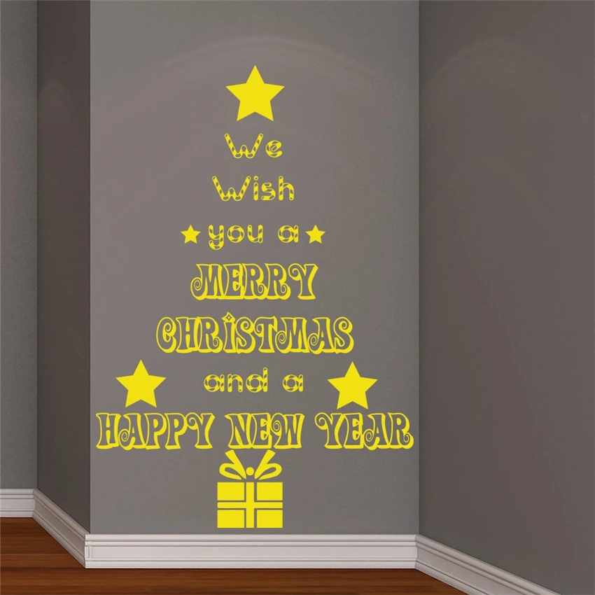 

Art Decor Christmas Tree Vinyl Wall Sticker Decals Home Decor New Year Tree Merry Christmas Wall Stickers Home Decor M793