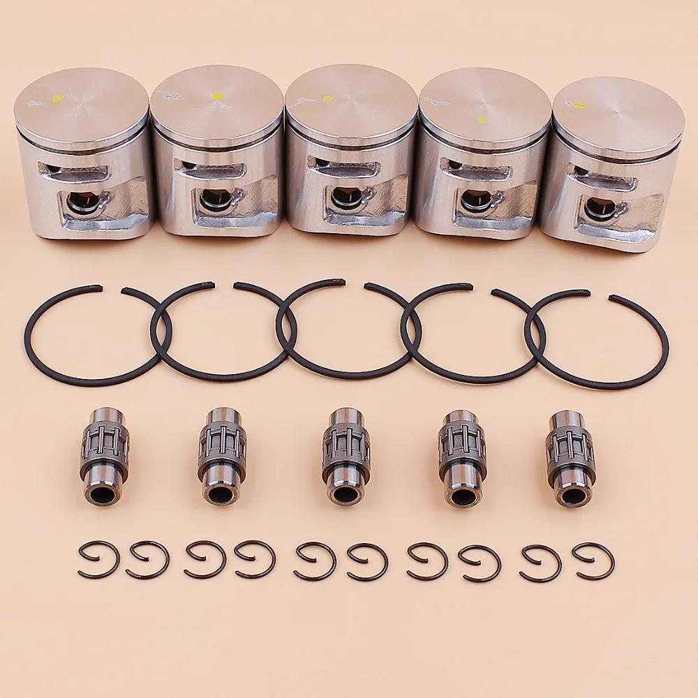 

5 компл./лот 42 мм комплект подшипников поршневых колец для Husqvarna 445 445E Jonsered 2245 CS2245 CS2245S Запчасти для бензопилы 544088403